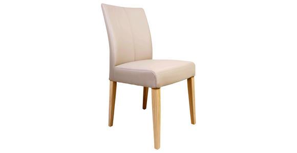 STUHL in Holz, Textil Schlammfarben, Eichefarben - Schlammfarben/Eichefarben, KONVENTIONELL, Holz/Textil (48/95/63cm) - Voleo