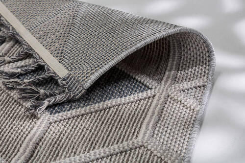WEBTEPPICH 80/150 cm Blau, Grau  - Blau/Grau, Design, Textil (80/150cm) - Novel