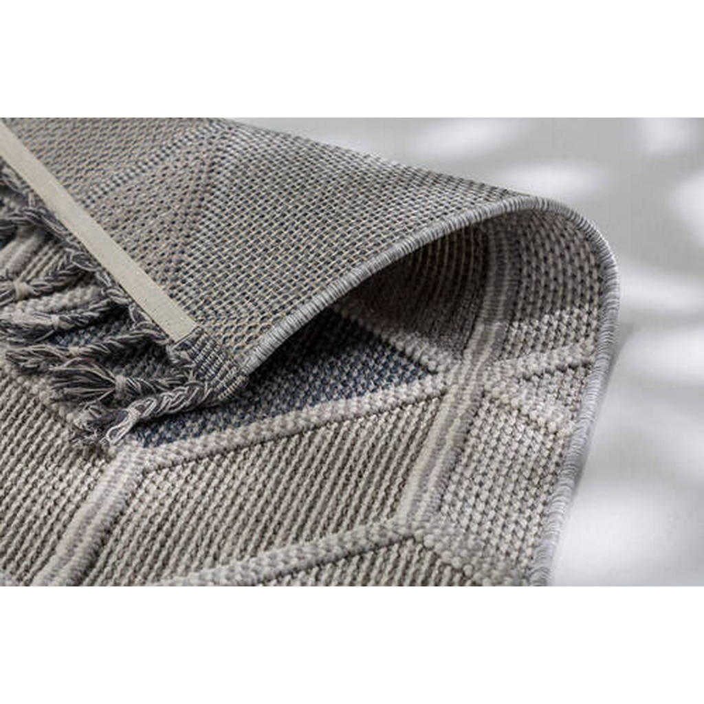 Thumbnail - Novel Webteppich, Blau, Grau, Textil, Struktur, rechteckig, 80x150 cm, pflegeleicht, Teppiche & Böden, Teppiche, Webtepp...
