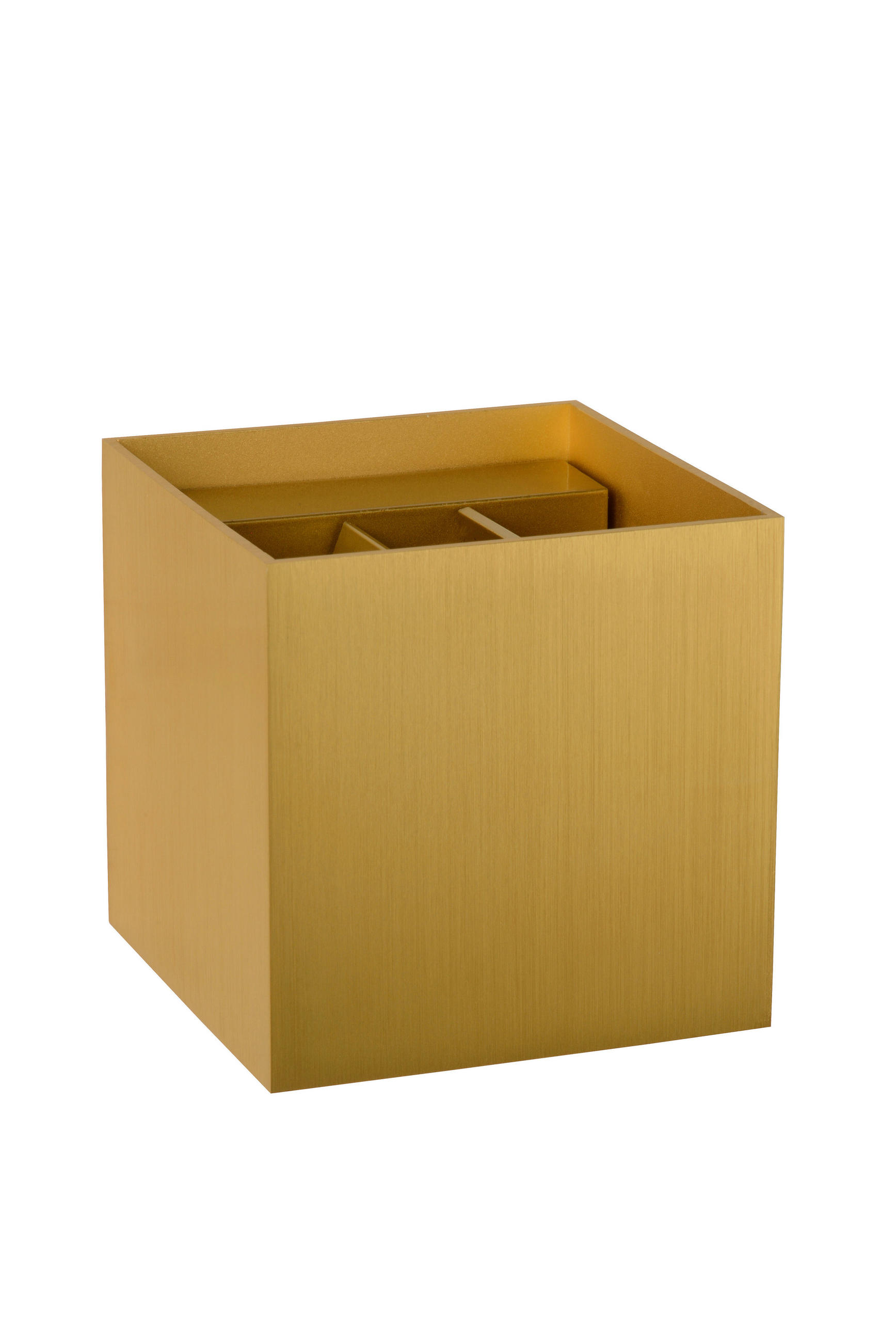 LED-WANDLEUCHTE Xio 9.7/9.7/9.7 cm - Goldfarben, Design, Metall (9.7/9.7/9.7cm) - Lucide