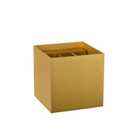 LED-WANDLEUCHTE Xio 9.7/9.7/9.7 cm   - Goldfarben, Design, Metall (9.7/9.7/9.7cm) - Lucide