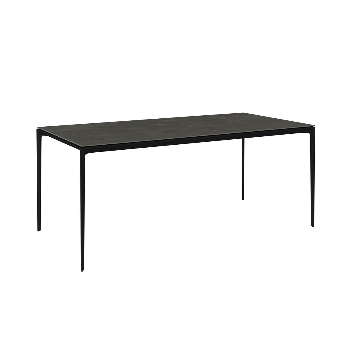 GARTENTISCH 180/90/73,5 cm Metall, Stein rechteckig  - Anthrazit, Design, Stein/Metall (180/90/73,5cm) - Dieter Knoll