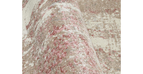 WEBTEPPICH 65/130 cm Limoges Creme, Rosa  - Creme/Rosa, Design, Textil (65/130cm) - Novel