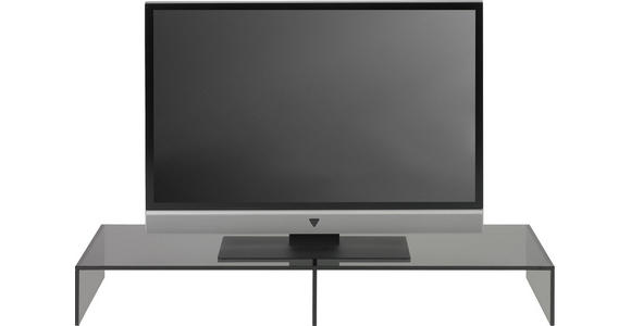 TV-AUFSATZ in Grau  - Grau, Design, Glas (110/14/35cm) - Xora