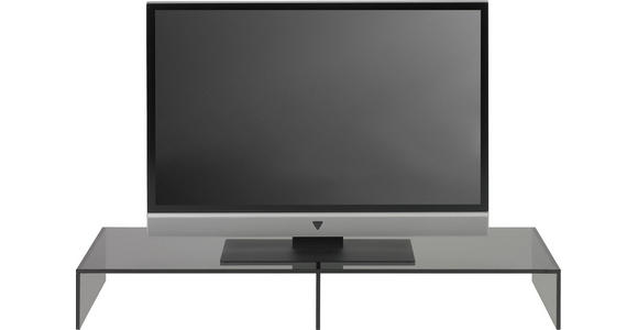 TV-AUFSATZ  Glas  Grau  - Grau, Design, Glas (110/14/35cm) - Xora