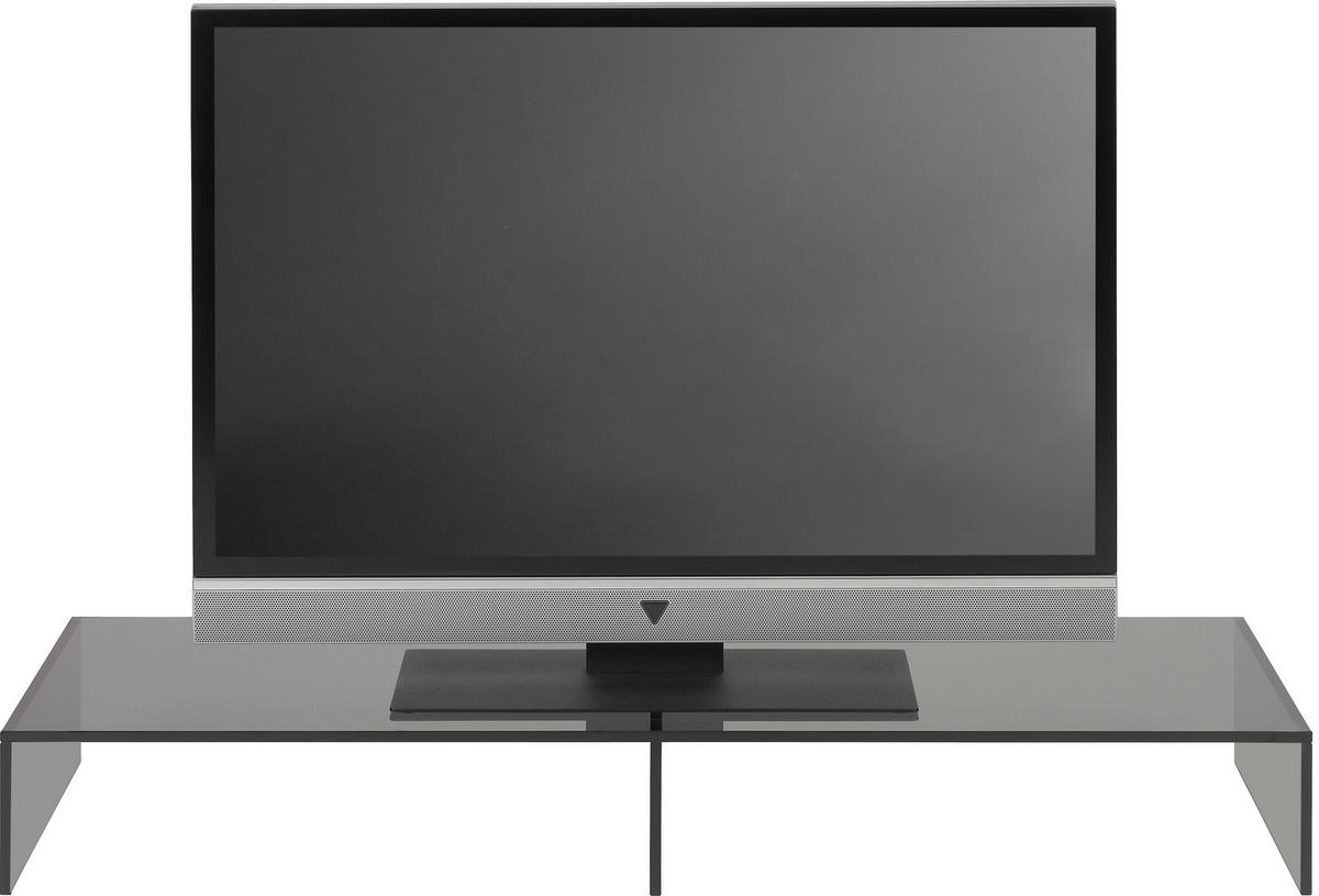 TV-AUFSATZ in Grau  - Grau, Design, Glas (110/14/35cm) - Xora
