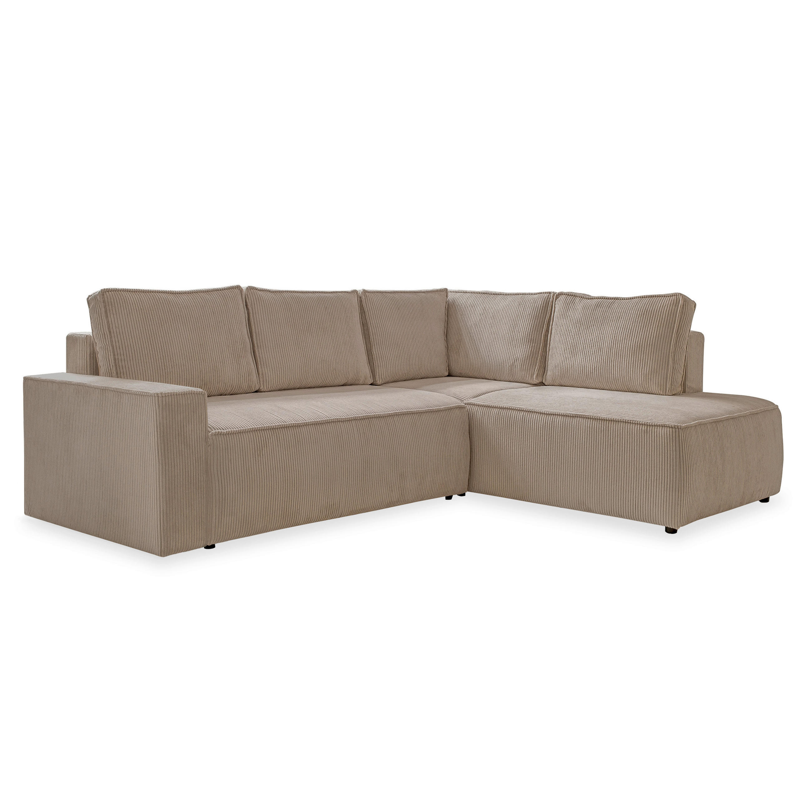KUTNA GARNITURA tekstil  taupe   - crna/taupe, Design, tekstil/plastika (247/194cm) - MID.YOU