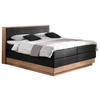 BOXSPRINGBETT 160/200 cm  in Schwarz, Eichefarben  - Eichefarben/Schwarz, MODERN, Holz/Kunststoff (160/200cm) - MID.YOU