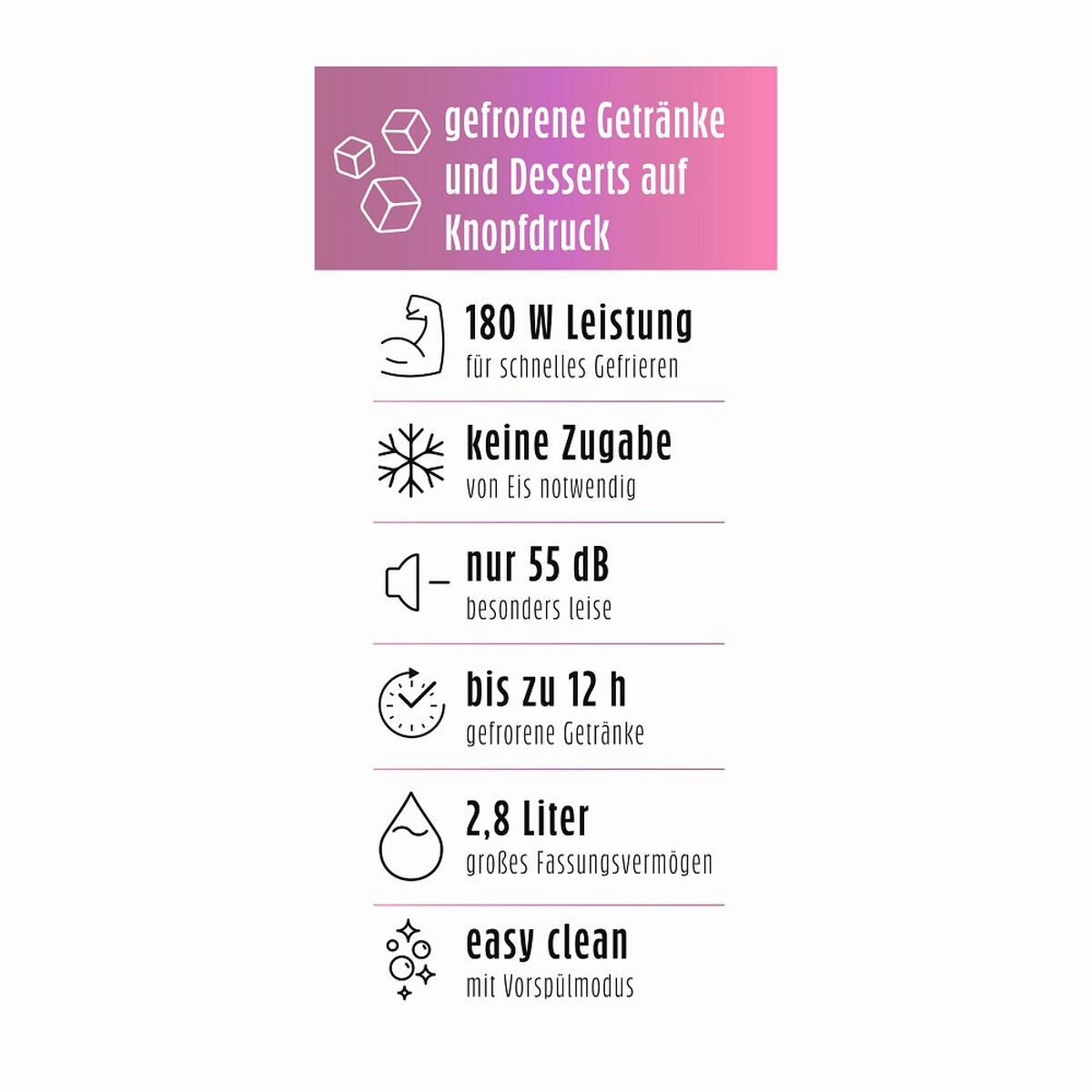 EISMASCHINE GOURMETmaxx  - Transparent/Schwarz, Basics, Kunststoff/Metall (40,5/15,5/43cm) - GOURMETMAXX