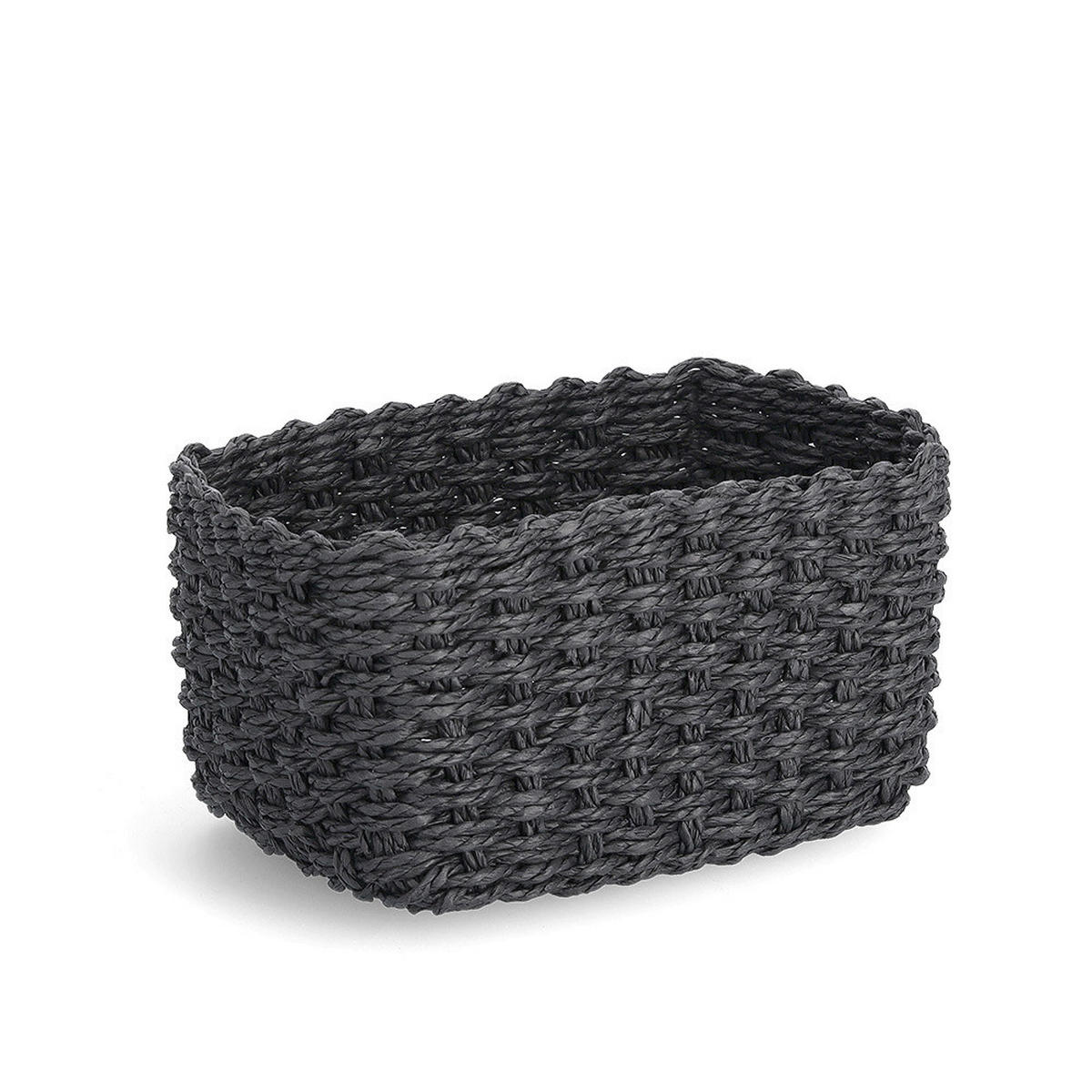 KORBSET - Dunkelgrau, Basics, Textil (24/18/13cm)