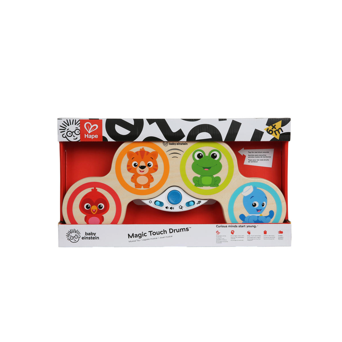 SCHLAGZEUG-SET - Basics, Holzwerkstoff/Kunststoff (38,1/20,3/4,5cm) - Hape