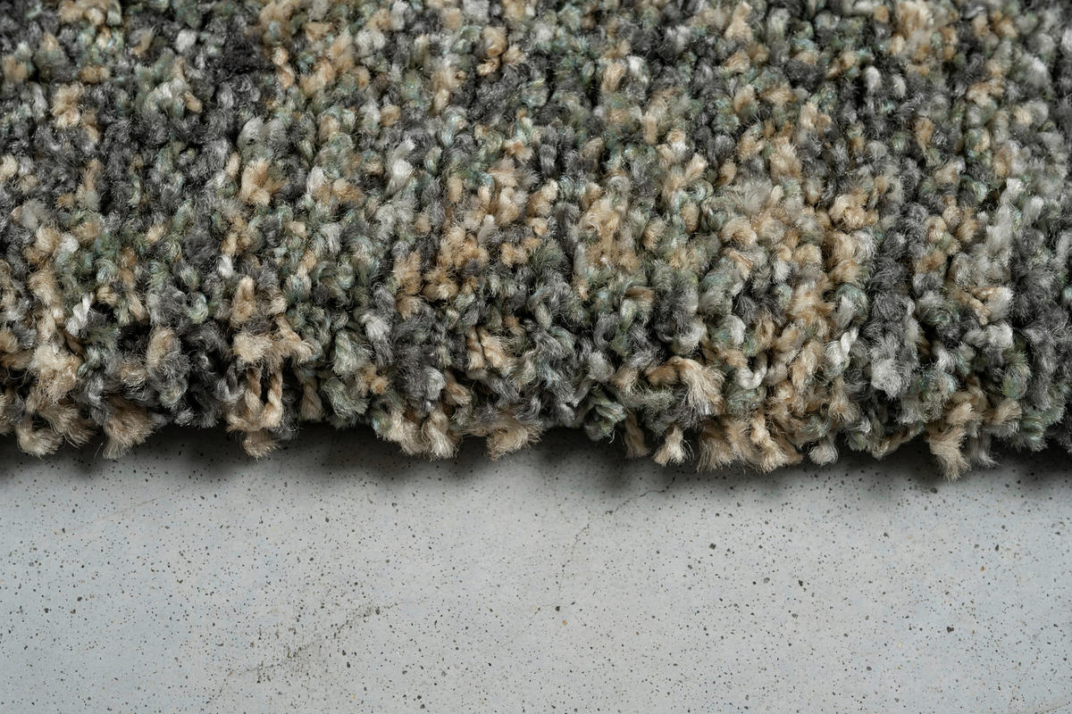WEBTEPPICH  Wohnzimmer 200/290 cm Mehari Grün, Goldfarben, Dunkelgrau  - Dunkelgrau/Goldfarben, Basics, Kunststoff/Textil (200/290cm) - Novel