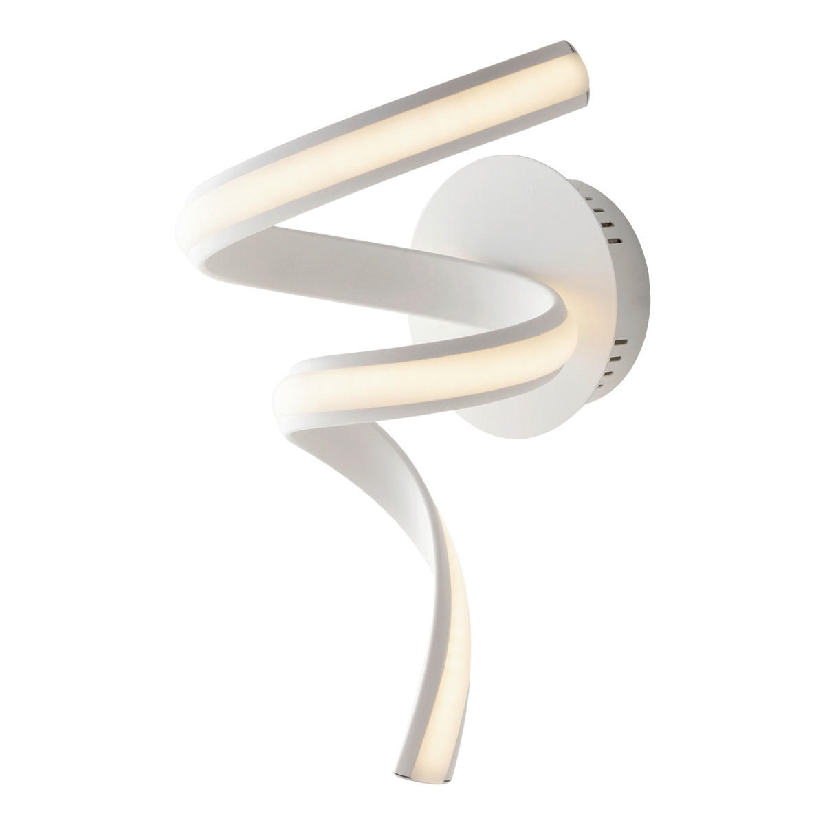 LED-WANDLEUCHTE Luce Ambiente e Design 23/12/39 cm   - Weiß, Design, Kunststoff/Metall (23/12/39cm)