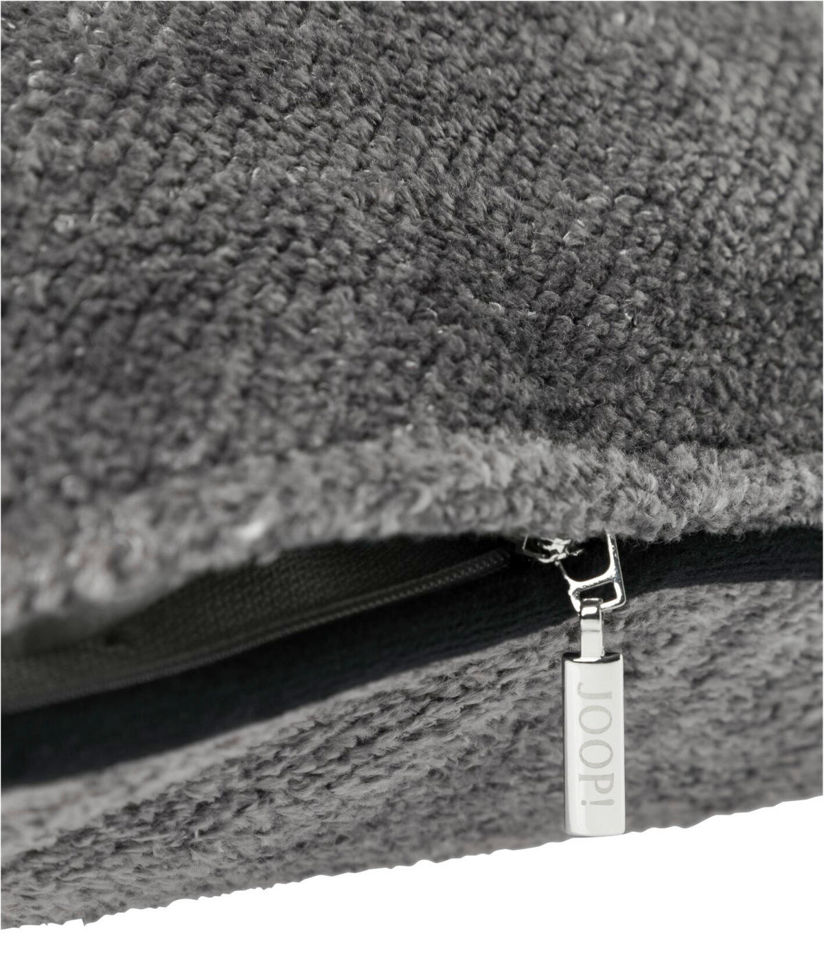 KISSENHÜLLE J!Sign 40/40 cm  - Hellgrau/Schwarz, Trend, Textil (40/40cm) - Joop!