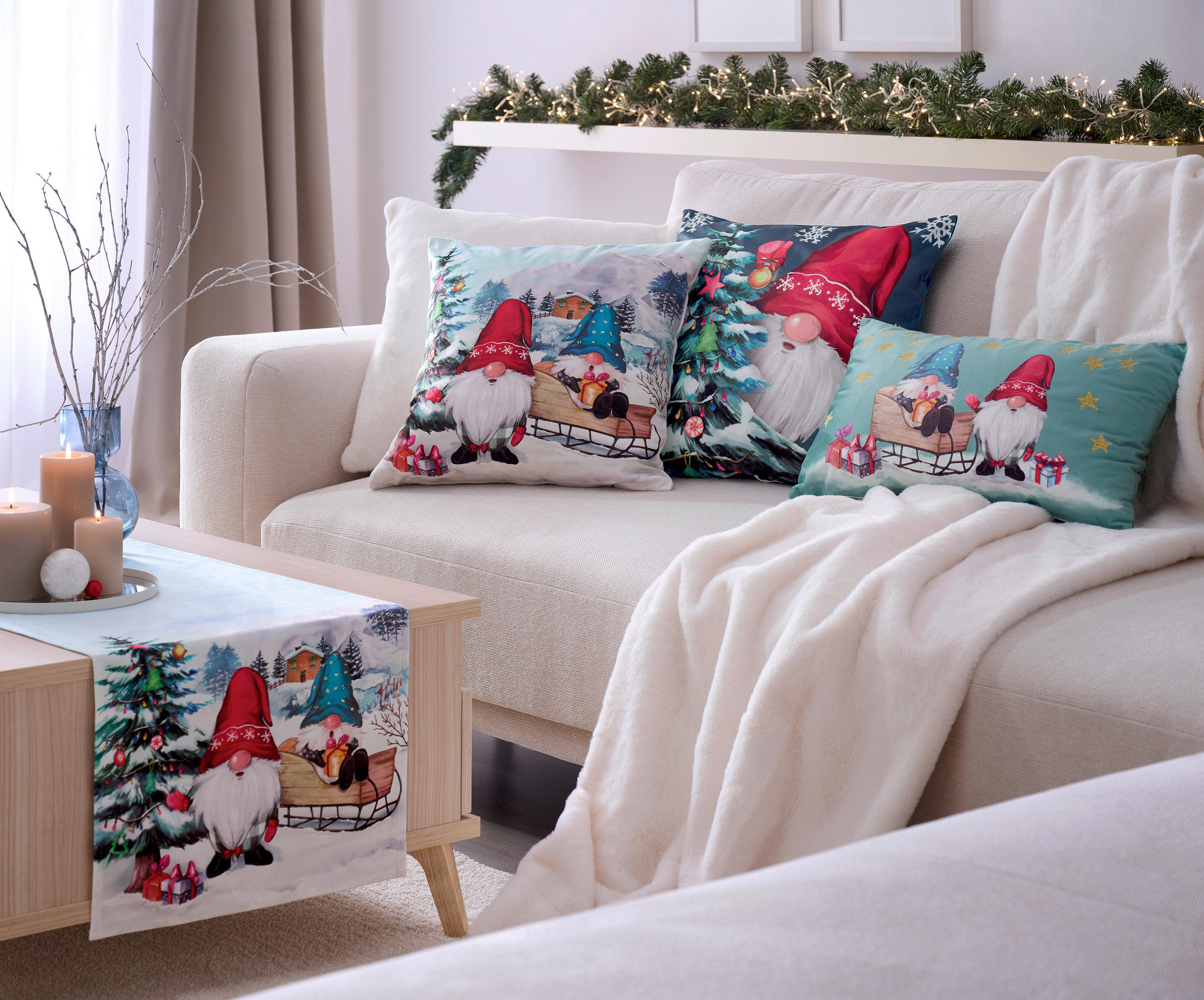 PERNĂ DECORATIVĂ 30/50 cm  - multicolor, Konventionell, textil (30/50cm) - X-Mas