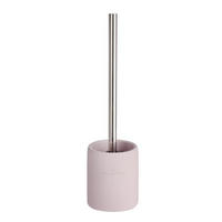 WC KEFA SO STOJANOM - ružová/chrómová, Design, kov/plast (10/36cm)