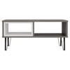 KONFERENČNÝ STOLÍK, biela, tmavý dub, kompozitné drevo, 90/60/41,1 cm - čierna/biela, Design, kov/kompozitné drevo (90/60/41,1cm) - Livetastic