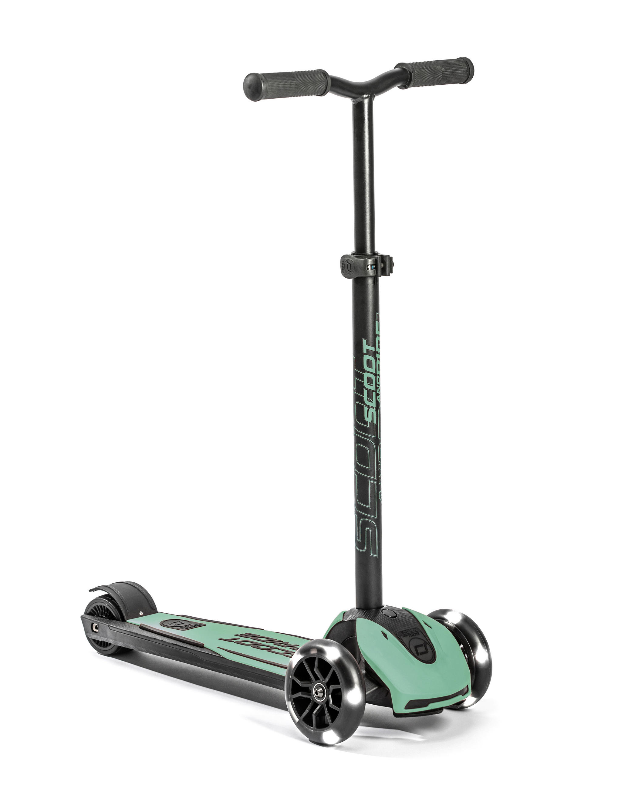 KINDERSCOOTER HIGHWAYKICK 5 LED  - Schwarz/Grün, Trend, Kunststoff/Metall (25/79/60cm) - Scoot and Ride