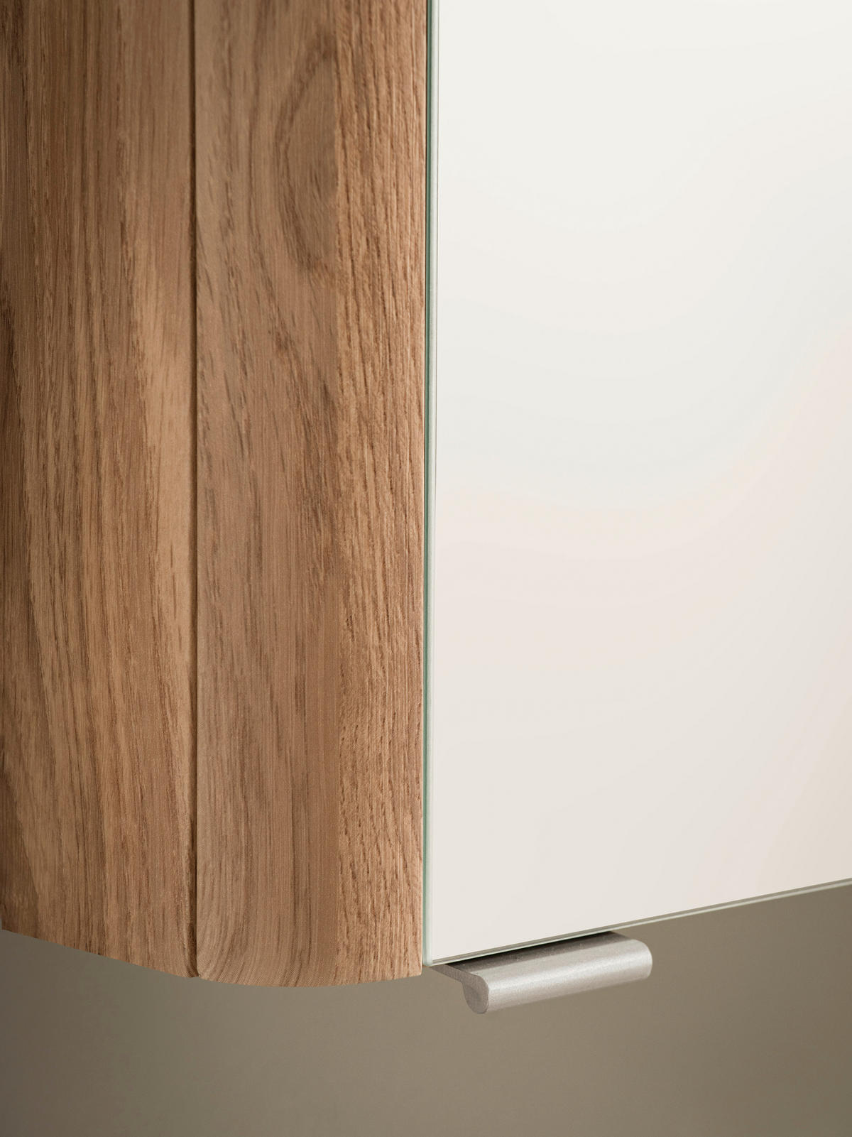 SPIEGELSCHRANK 101/64/21 cm  - Wildeiche/Alufarben, KONVENTIONELL, Glas/Holzwerkstoff (101/64/21cm) - Held