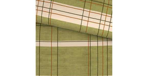 BETTWÄSCHE CUBY Satin 140/200 cm  - Grün, KONVENTIONELL, Textil (140/200cm) - Novel