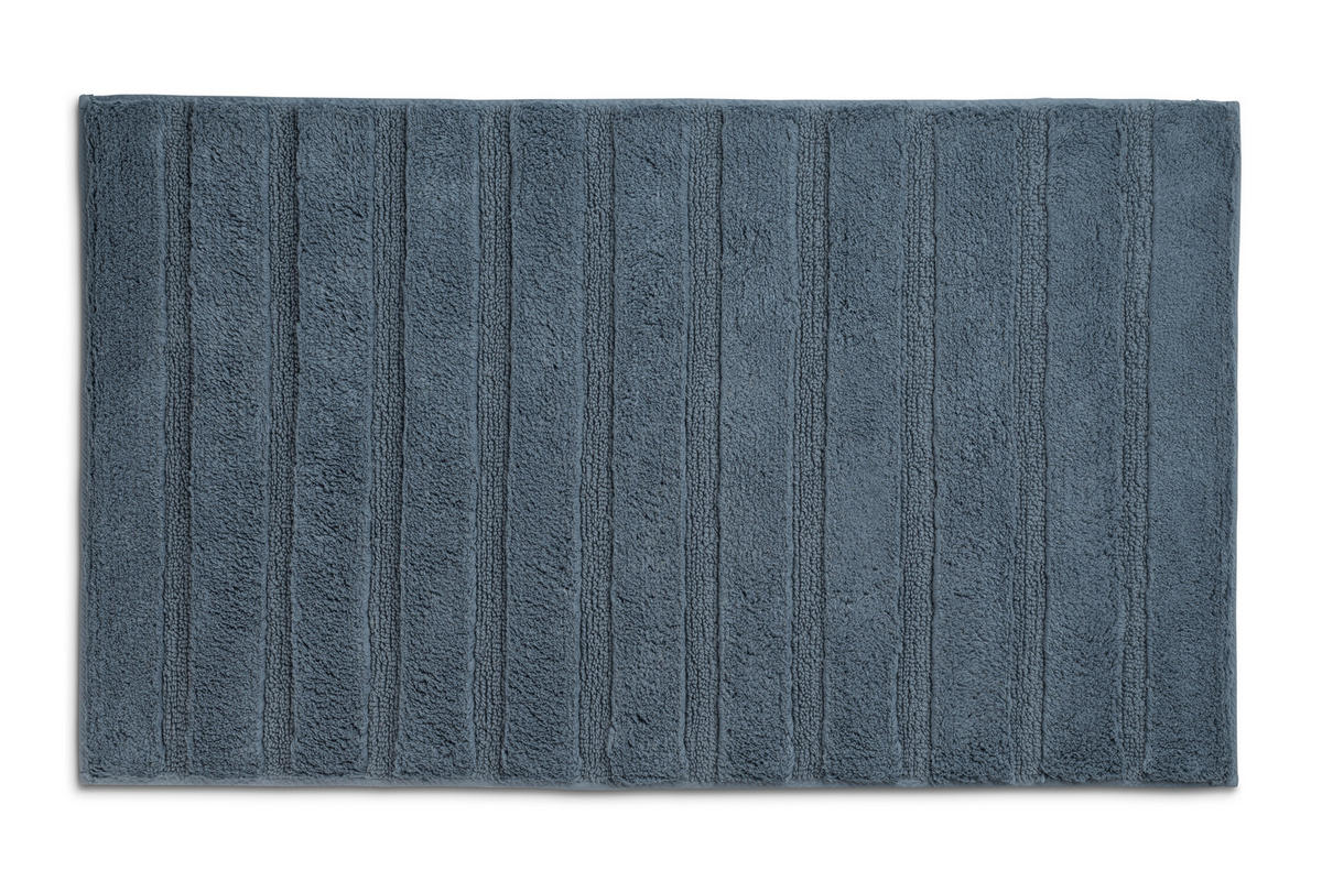 BADEMATTE Blau  - Blau, KONVENTIONELL, Textil (100/60/1,6cm) - Kela