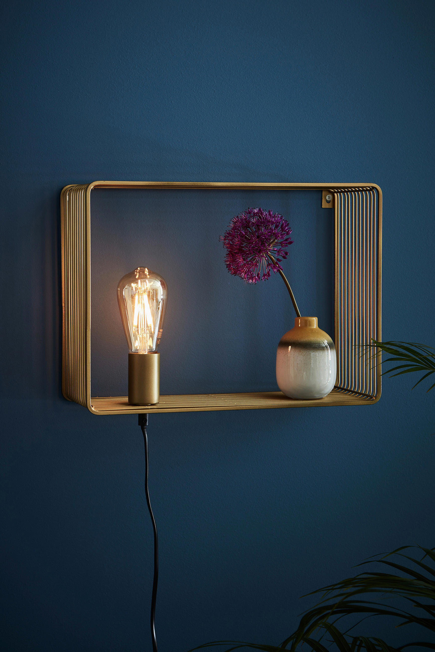 WANDLEUCHTE SHELF 38/28/15 cm   - Goldfarben, Basics (38/28/15cm) - Markslöjd