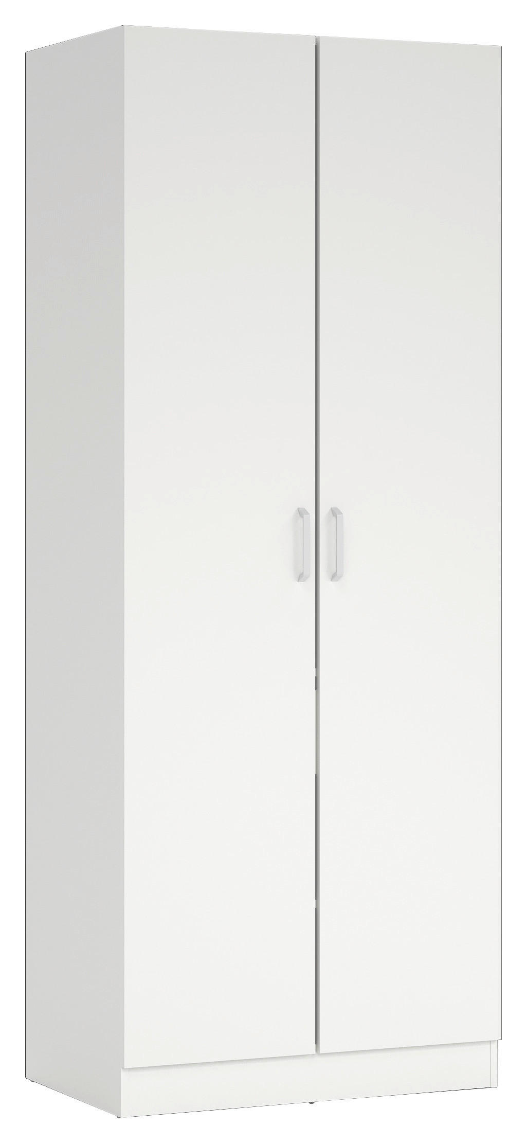 ŠATNÍ SKŘÍŇ S OTOČNÝMI DVEŘMI, bílá, 78,5/200,4/49,75 cm - bílá, Moderní, kov/kompozitní dřevo (78,5/200,4/49,75cm) - MID.YOU