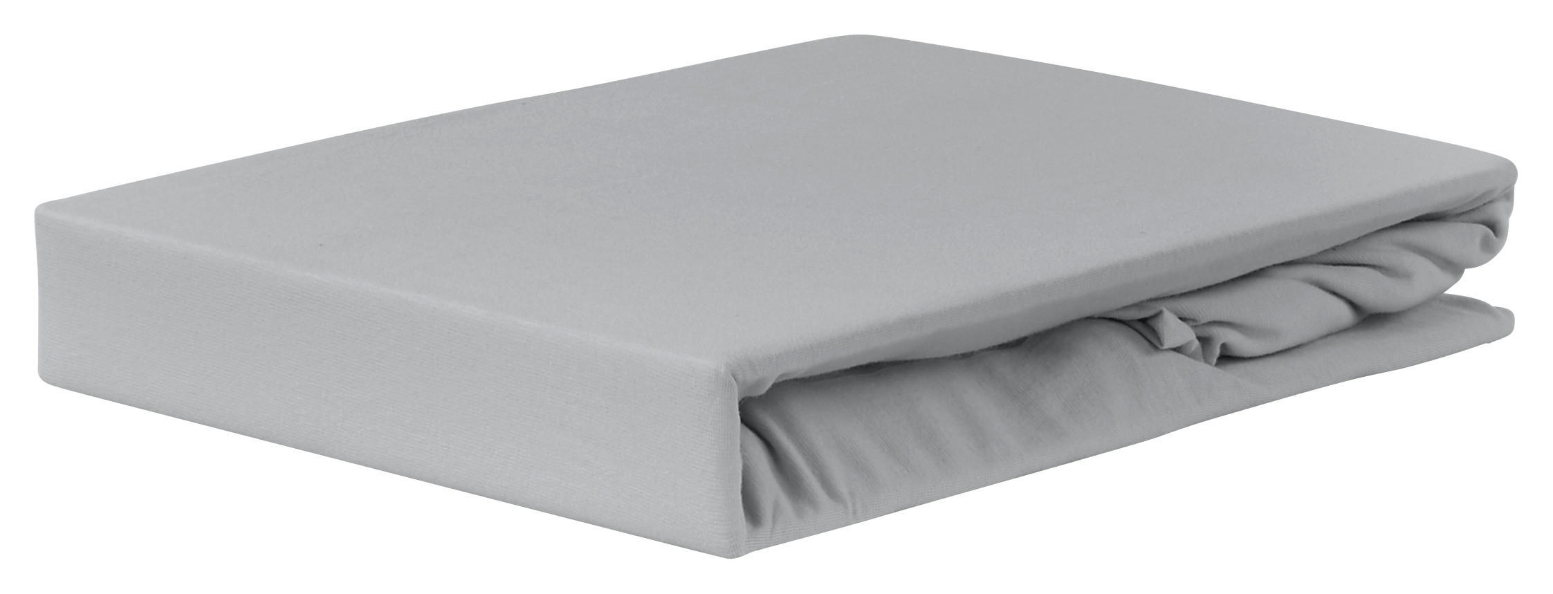 Spannleintuch Jardena Silber 160x200 Cm Baumwolle