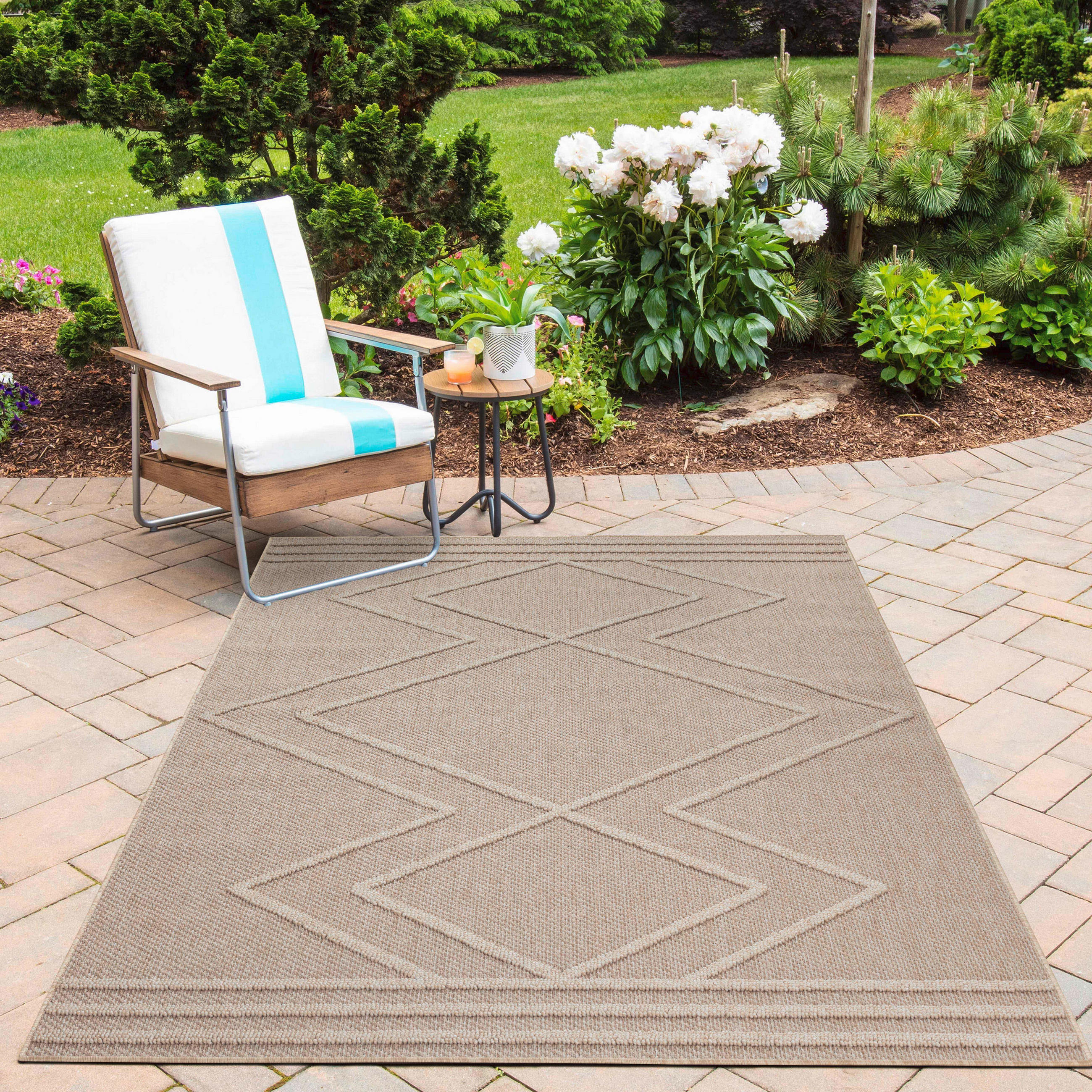 OUTDOORTEPPICH 160/230 cm Patara Beige  - Beige, Design, Textil (160/230cm) - Novel