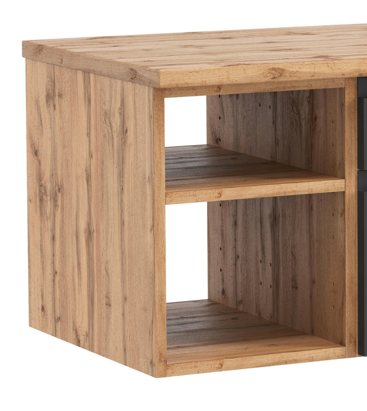 WASCHBECKENUNTERSCHRANK 120/41/47 cm  - Eiche Wotan/Grau, Modern, Holzwerkstoff (120/41/47cm) - Held