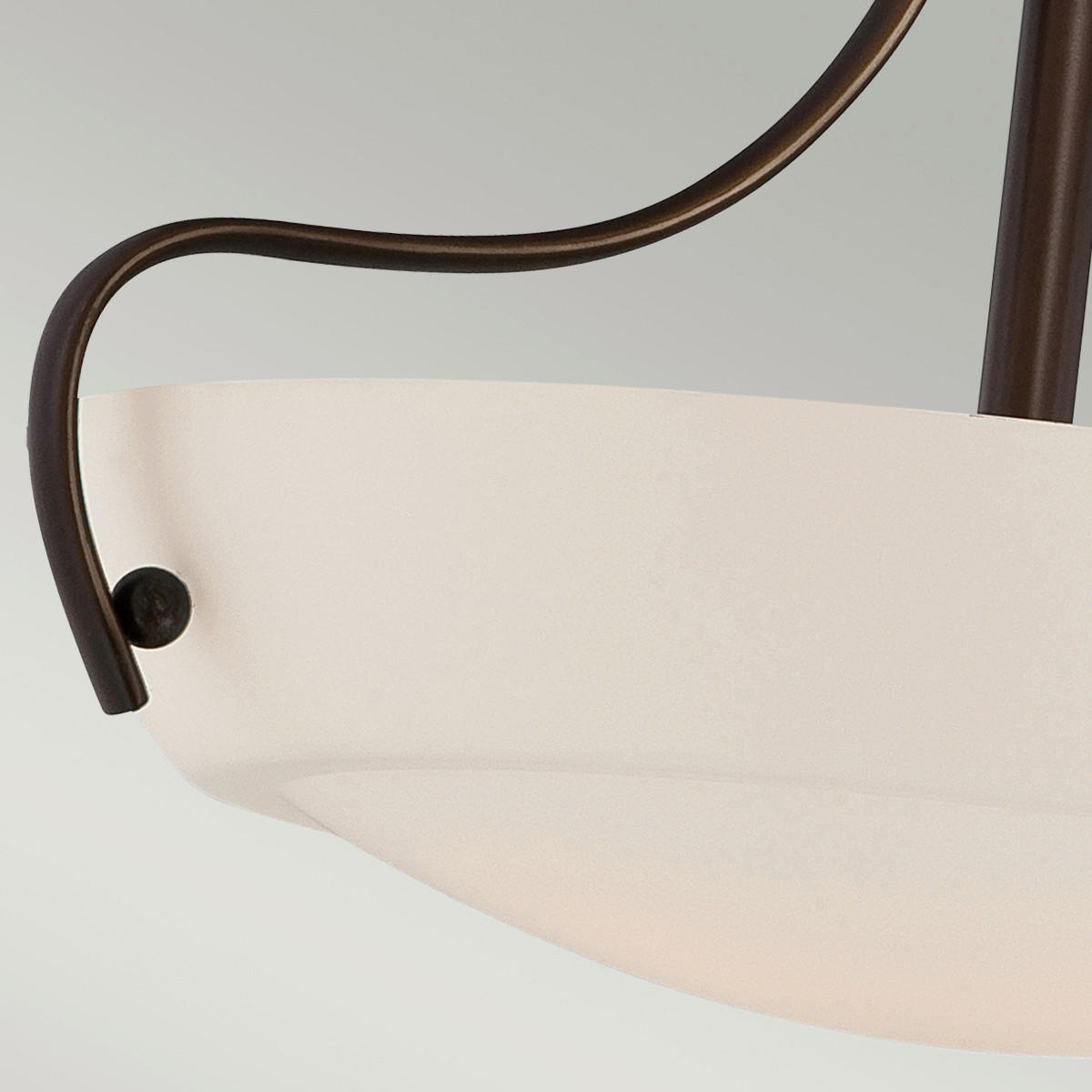 DECKENLEUCHTE  45.7/30.5 cm    - Dunkelbraun/Bronzefarben, Natur, Glas/Metall (45.7/30.5cm) - Elstead Lighting