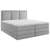 BOXSPRINGBETT 200/220 cm  in Grau  - Schwarz/Grau, Design, Holz/Holzwerkstoff (200/220cm) - MID.YOU