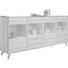 SIDEBOARD - Chromfarben/Eschefarben, Natur, Glas/Holz (243,2/102,9/39,6cm) - Invivus SIDEBOARD - Chromfarben/Eschefarben, Natur, Glas/Holz (243,2/102,9/39,6cm) - Invivus