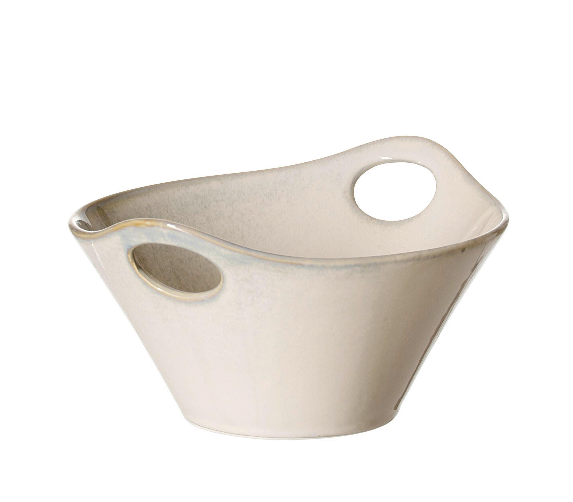 SKLEDA  Troms      20,5/18/10 cm    - peščene barve, keramika (20,5/18/10cm) - Ritzenhoff Breker