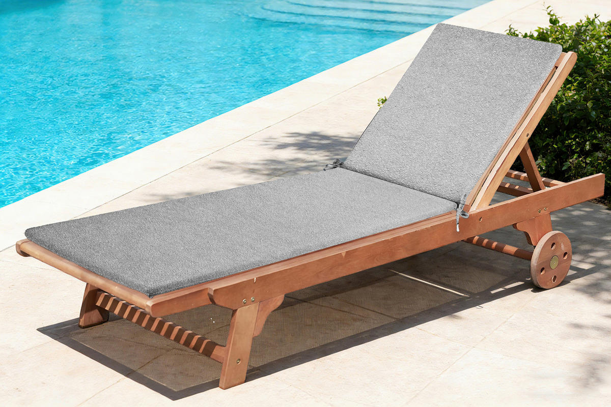 LIEGENAUFLAGE Grau Uni  - Grau, Konventionell, Textil (48/72/128cm) - Dieter Knoll