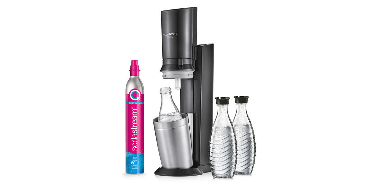 SodaStream CRYSTAL 3.0 Wassersprudler + Quick Connect-Zylinder + CRYSTAL  Glaskaraffe – SodaStream Deutschland.