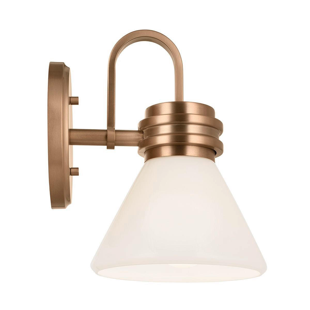 BADEZIMMER-WANDLEUCHTE Masthead   - Champagner/Schwarz, KONVENTIONELL, Glas/Metall (2,40/1,78/2,15cm) - Elstead Lighting