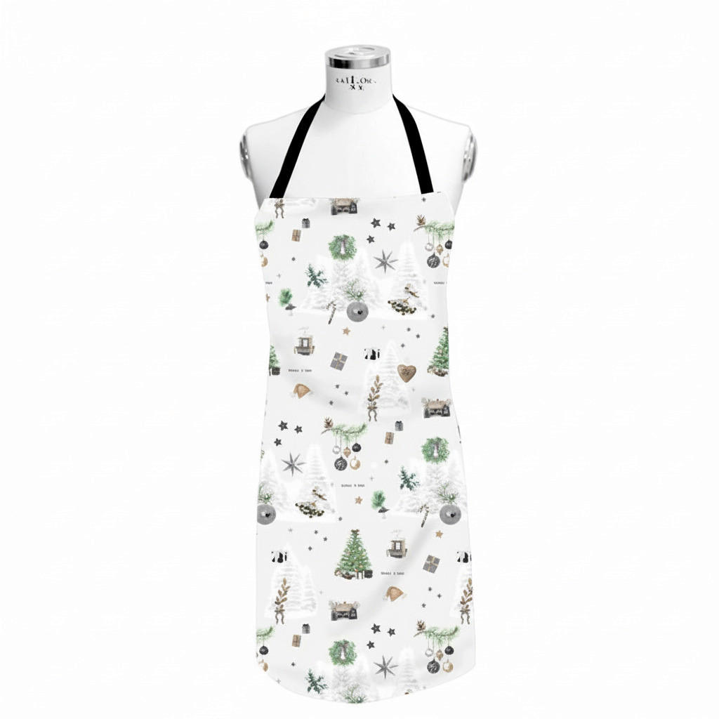 SCHÜRZE Weiß  - Weiß, Design, Textil (80/85cm) - Apelt