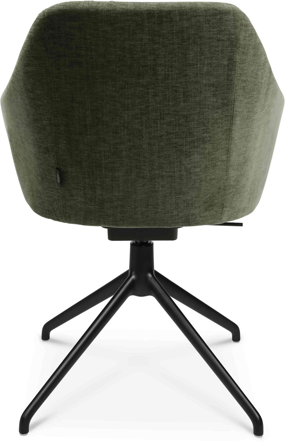 ARMLEHNSTUHL  in Aluminium Velours  - Schwarz/Grün, Design, Textil/Metall (58/81,5-84,5/60cm) - Johann Jakob