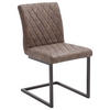 SCHWINGSTUHL  in Stahl  - Schwarz/Braun, Design, Textil/Metall (47/86/63cm) - Livetastic