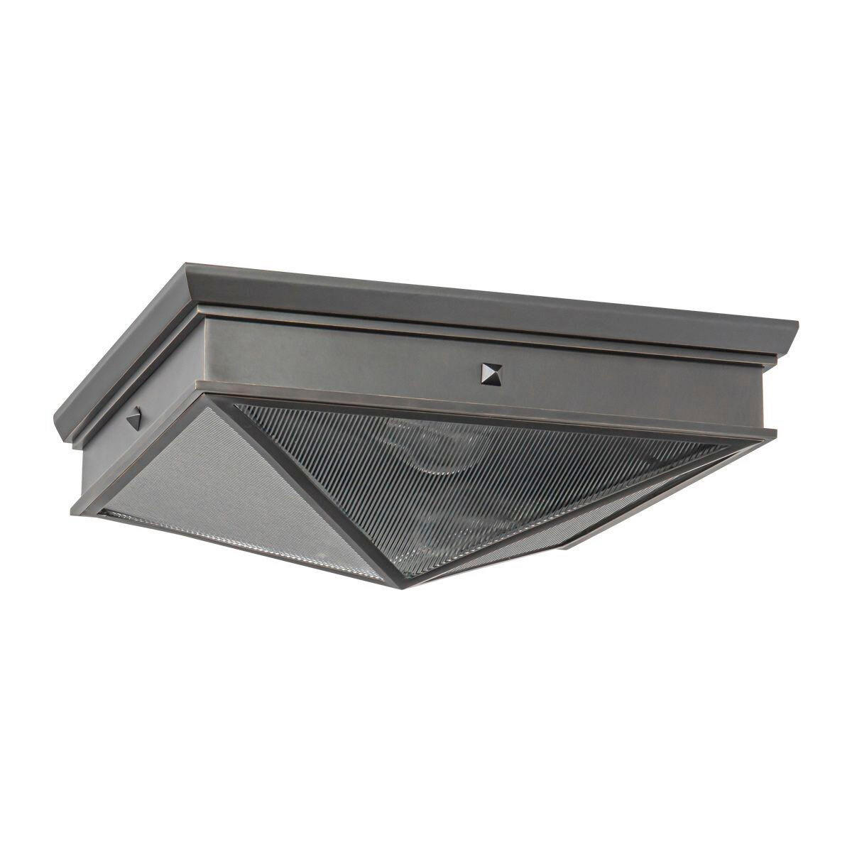 HÄNGELEUCHTE 14,2/37,1 cm  - Bronzefarben, KONVENTIONELL, Glas/Metall (14,2/37,1cm) - Elstead Lighting