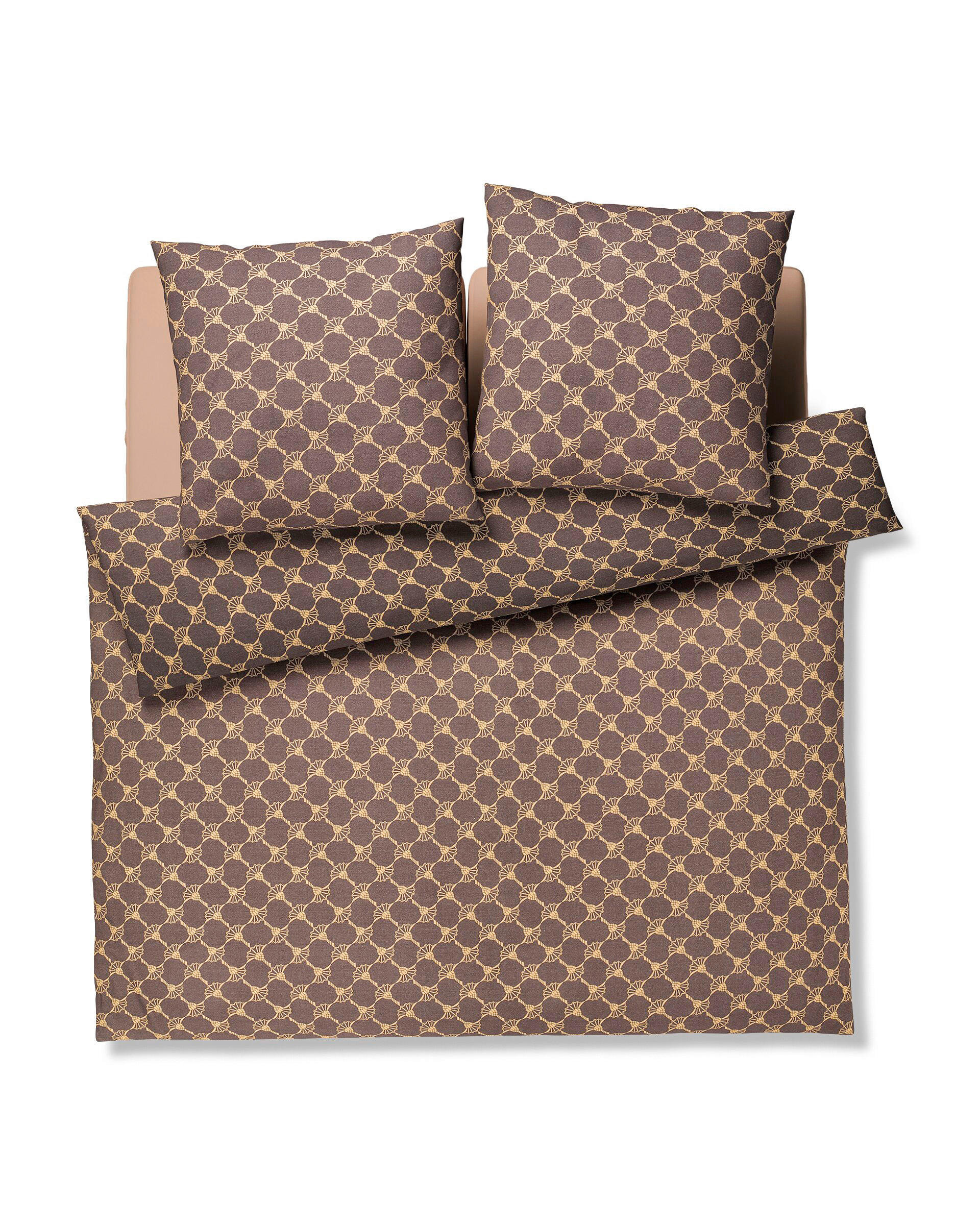 WENDEBETTWÄSCHE Soft Cornflower Flanell 200/200 cm  - Braun, Design, Textil (200/200cm) - Joop!