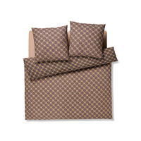 WENDEBETTWÄSCHE 3-teilig Soft Cornflower Flanell 200/200 cm  - Braun, Design, Textil (200/200cm) - Joop!