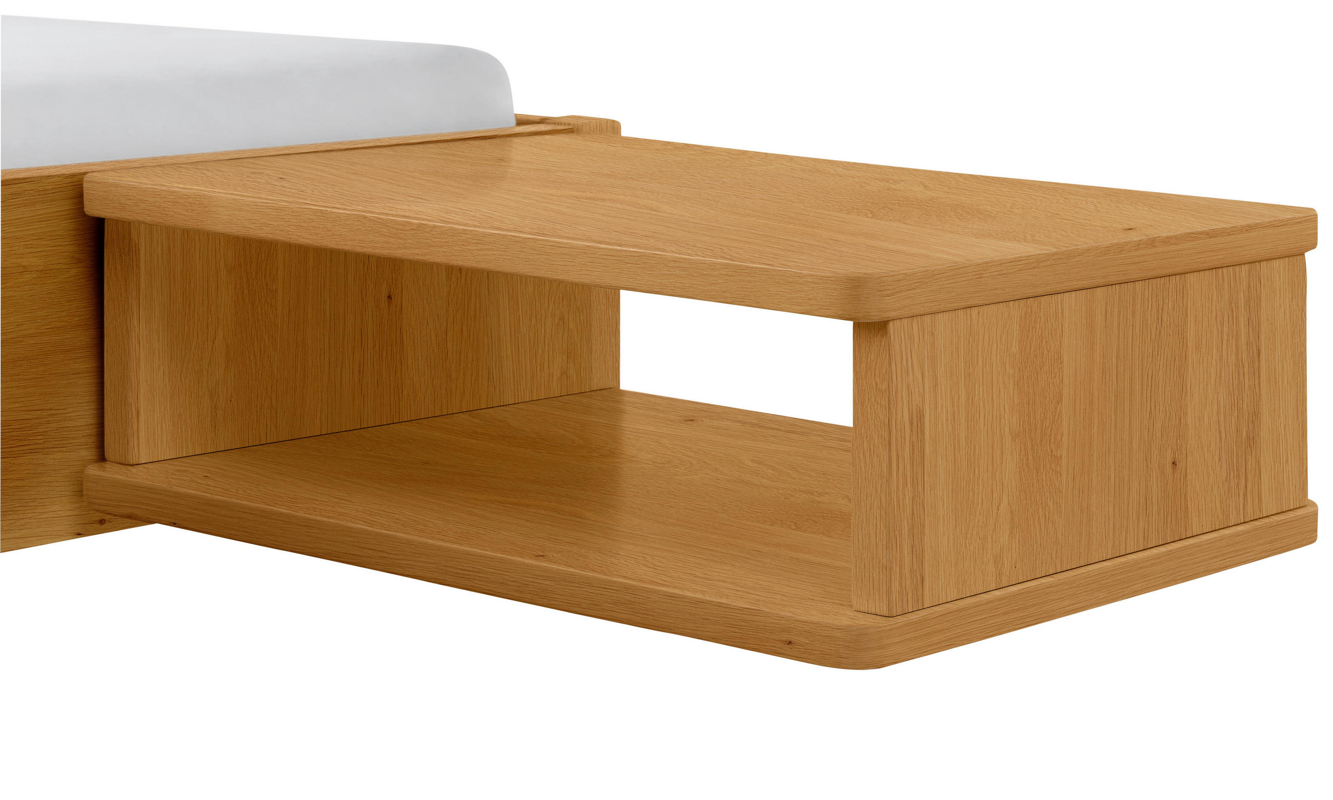 NACHTKÄSTCHEN in massiv Wildeiche Wildeiche  - Wildeiche, Design, Holz (48/16/38cm) - Hasena