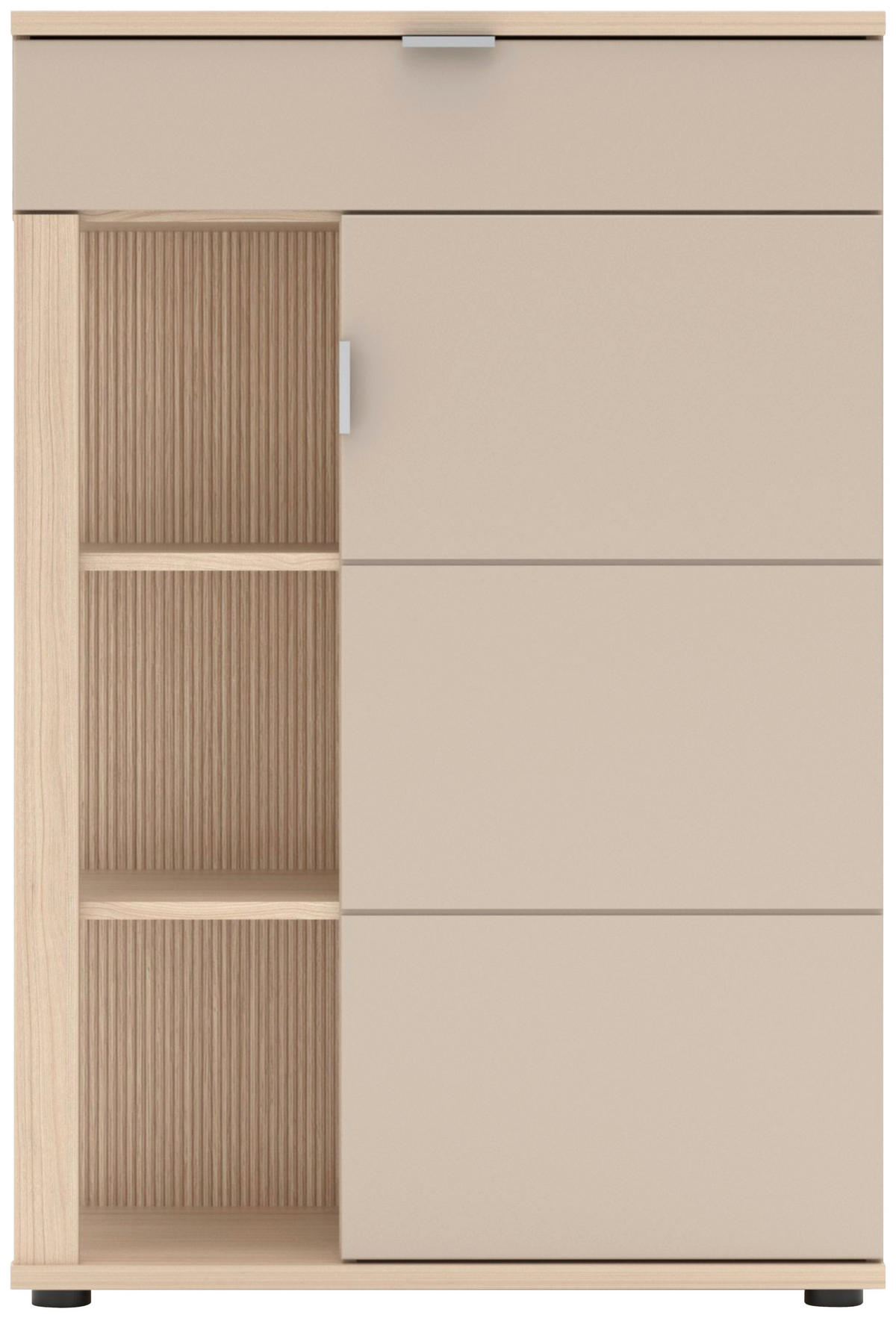 GARDEROBE 6-teilig  in 280/199/38 cm  - Kaschmir/Eichefarben, Design, Holzwerkstoff (280/199/38cm) - Stylife