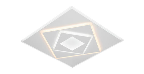 LED-DECKENLEUCHTE 47,7/47,7/6 cm - Weiß, Basics, Kunststoff/Metall (47,7/47,7/6cm) - Novel