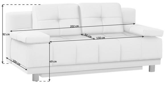 BOXSPRINGSOFA in Anthrazit  - Anthrazit, Design, Textil/Metall (202/92/104cm) - Novel