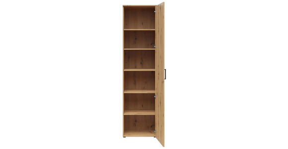 MEHRZWECKSCHRANK 50/195/40 cm  - Anthrazit/Schwarz, MODERN, Holzwerkstoff/Kunststoff (50/195/40cm) - Carryhome