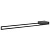 HANDTUCHHALTER 6/2,5/49 cm  - Schwarz, Basics, Metall (6/2,5/49cm) - Voglauer