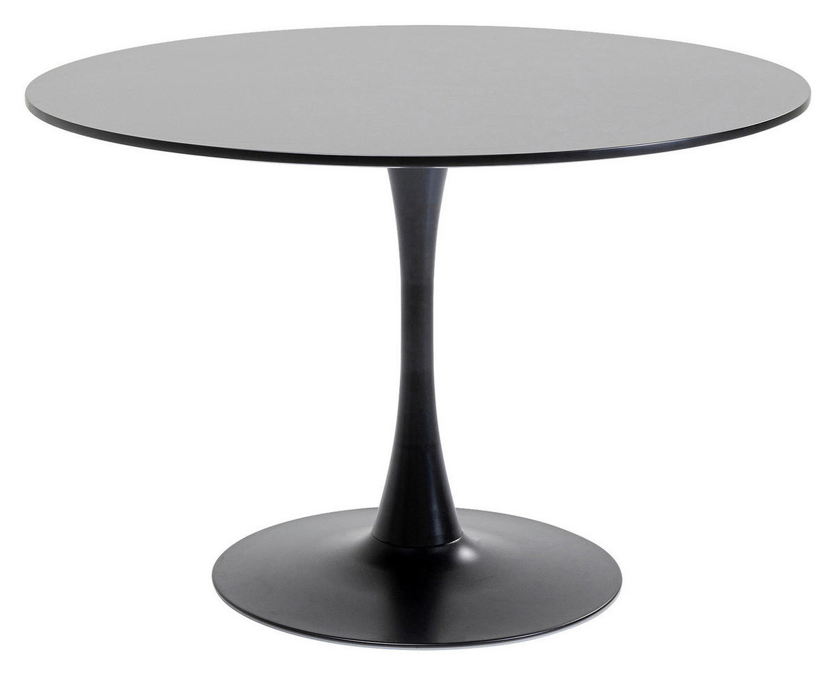 ESSTISCH in Holzwerkstoff 110/110/74 cm  - Schwarz, Design, Holzwerkstoff/Metall (110/110/74cm) - Kare-Design